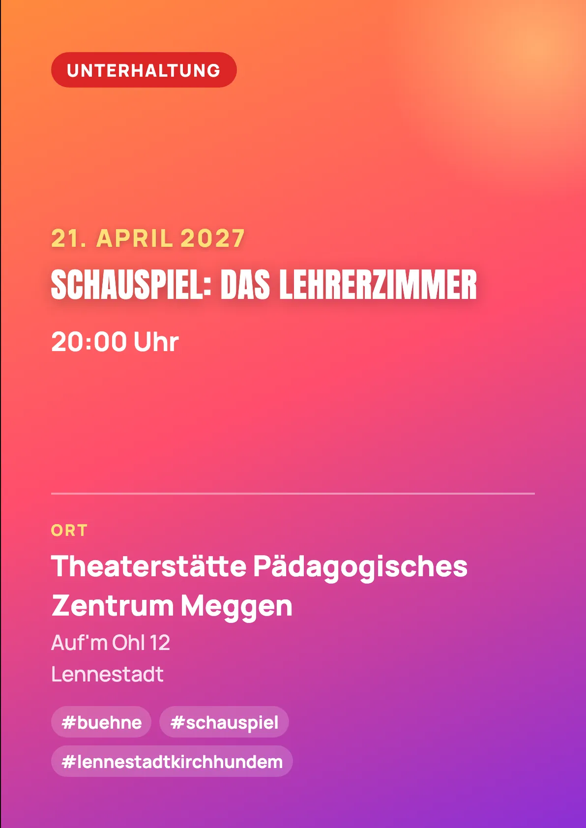 Veranstaltungsflyer