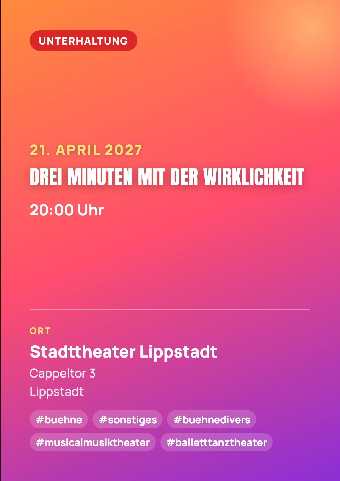 Veranstaltungsflyer