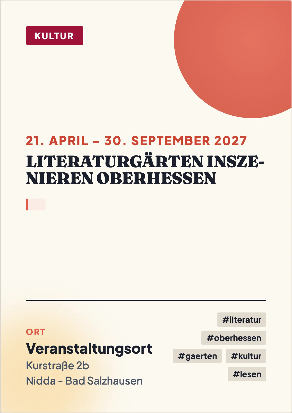 Veranstaltungsflyer
