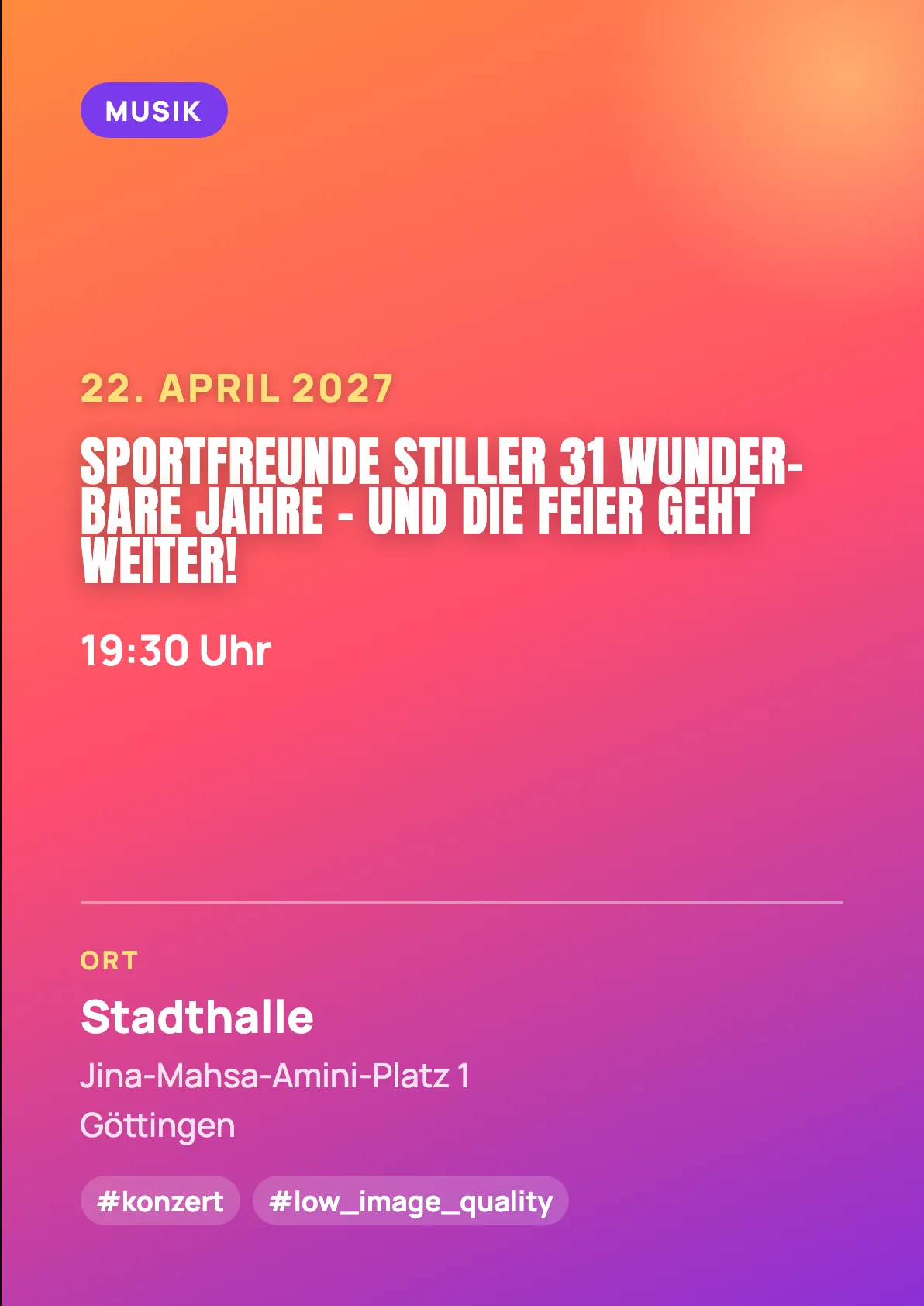 Veranstaltungsflyer