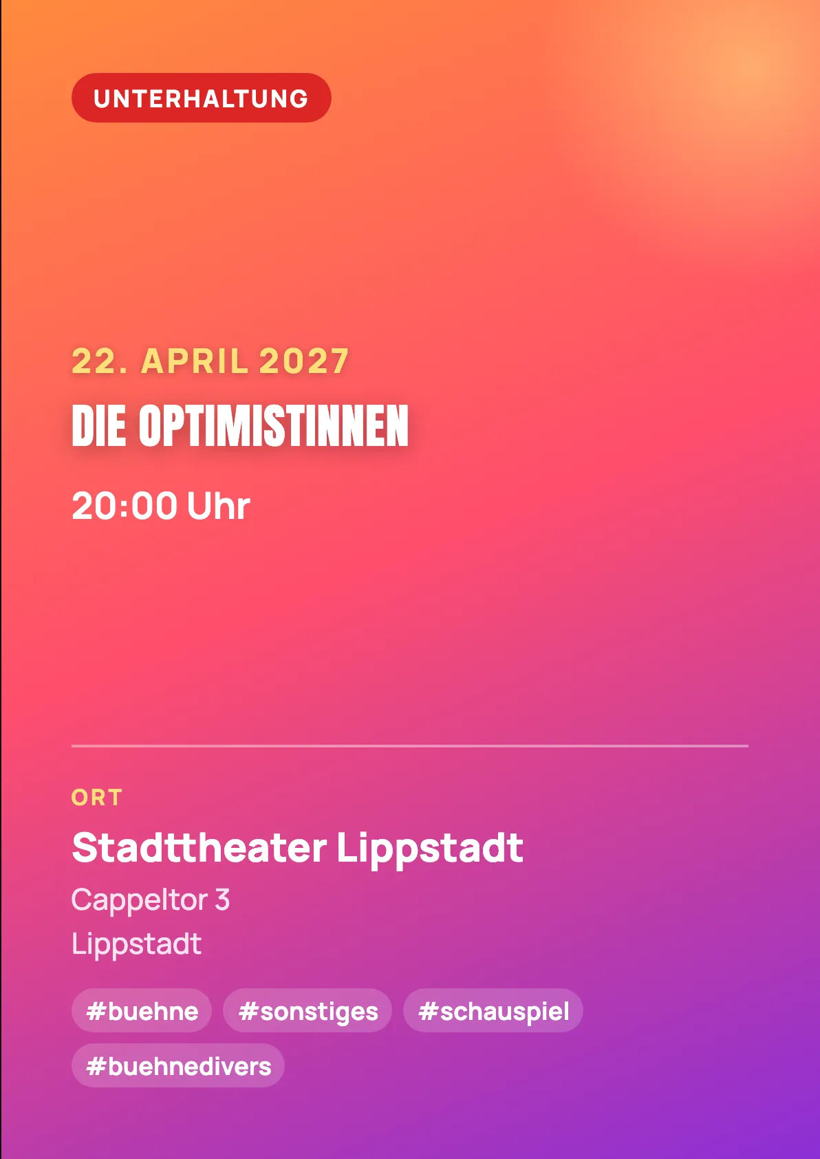Veranstaltungsflyer