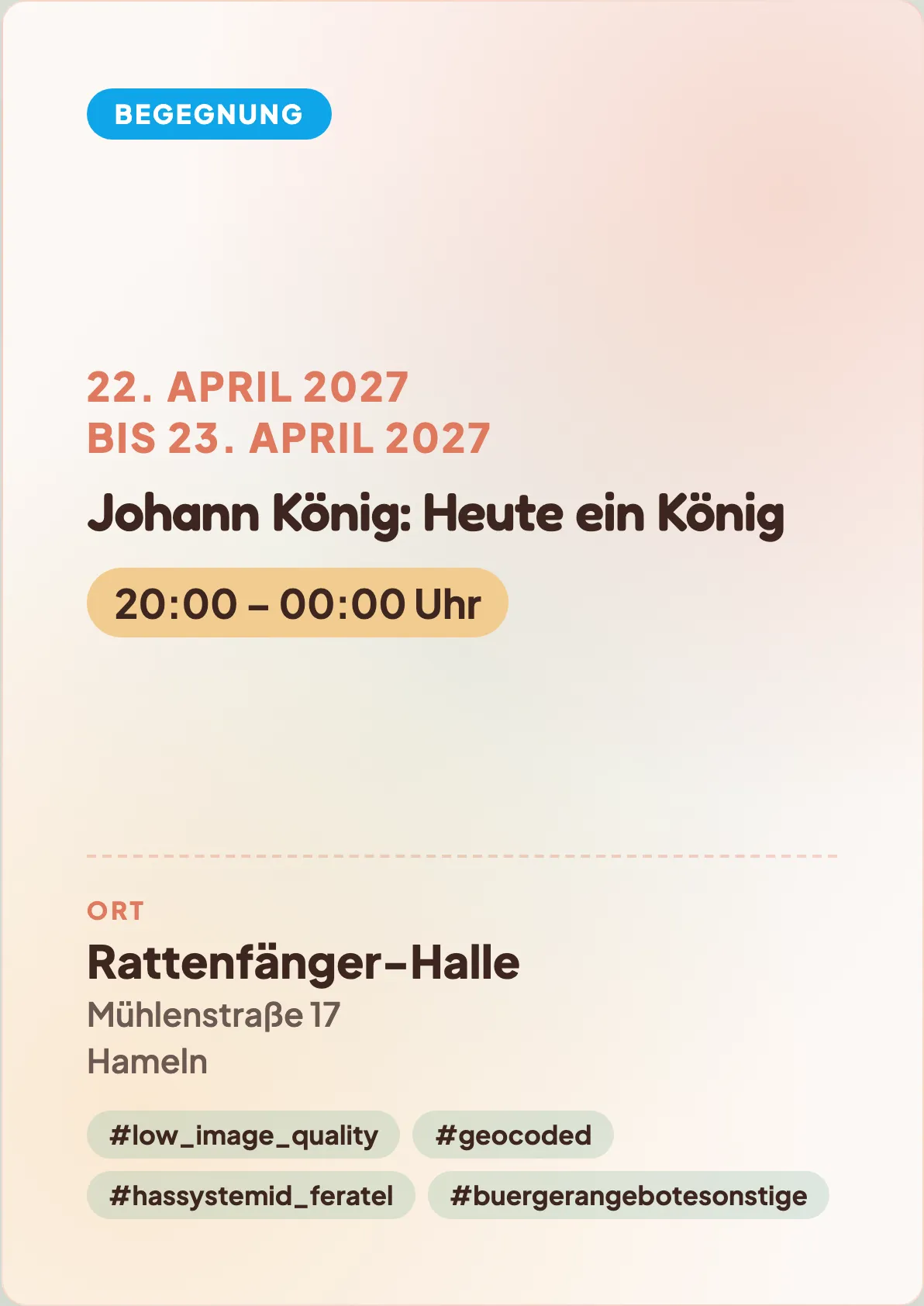 Veranstaltungsflyer