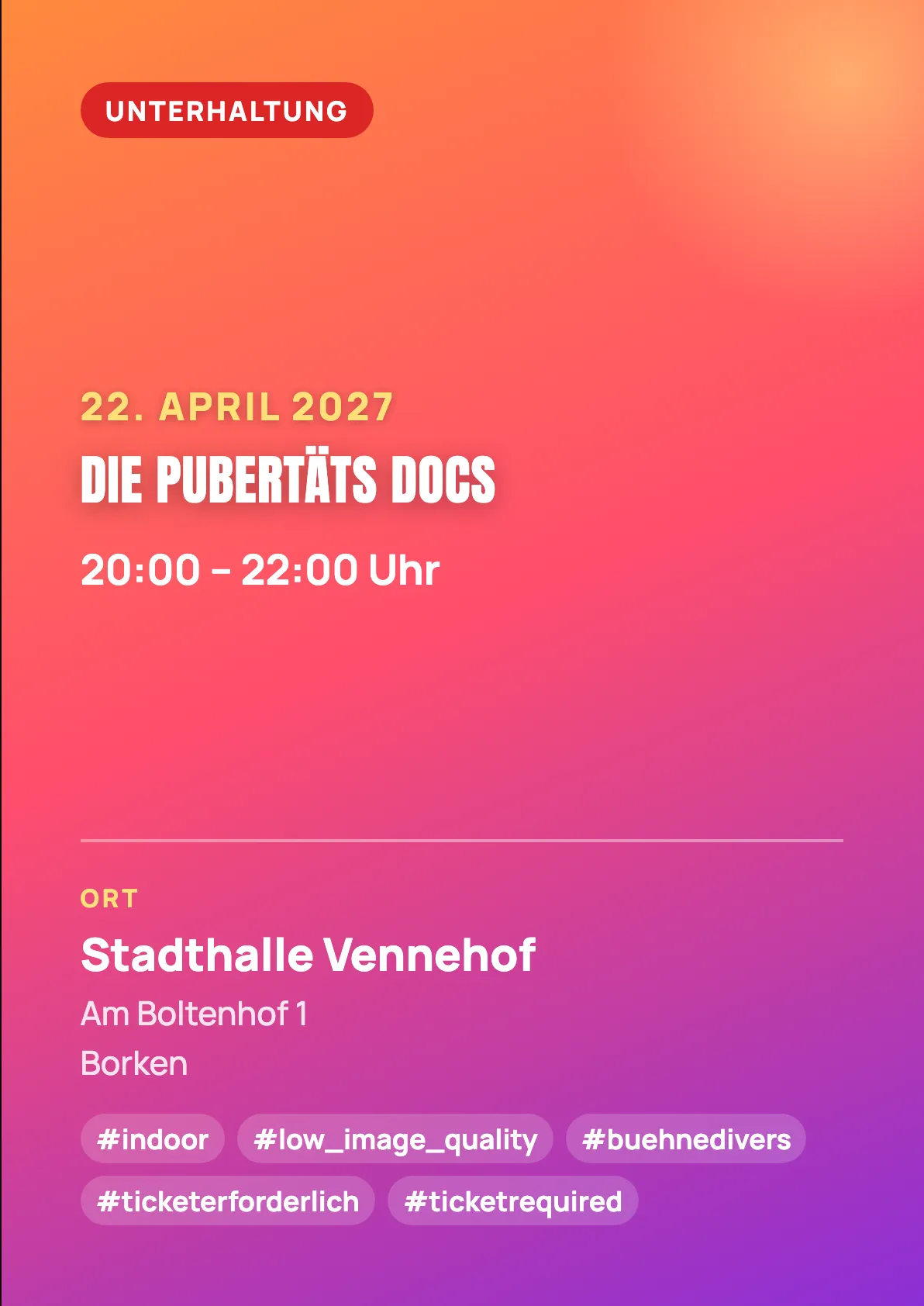 Veranstaltungsflyer