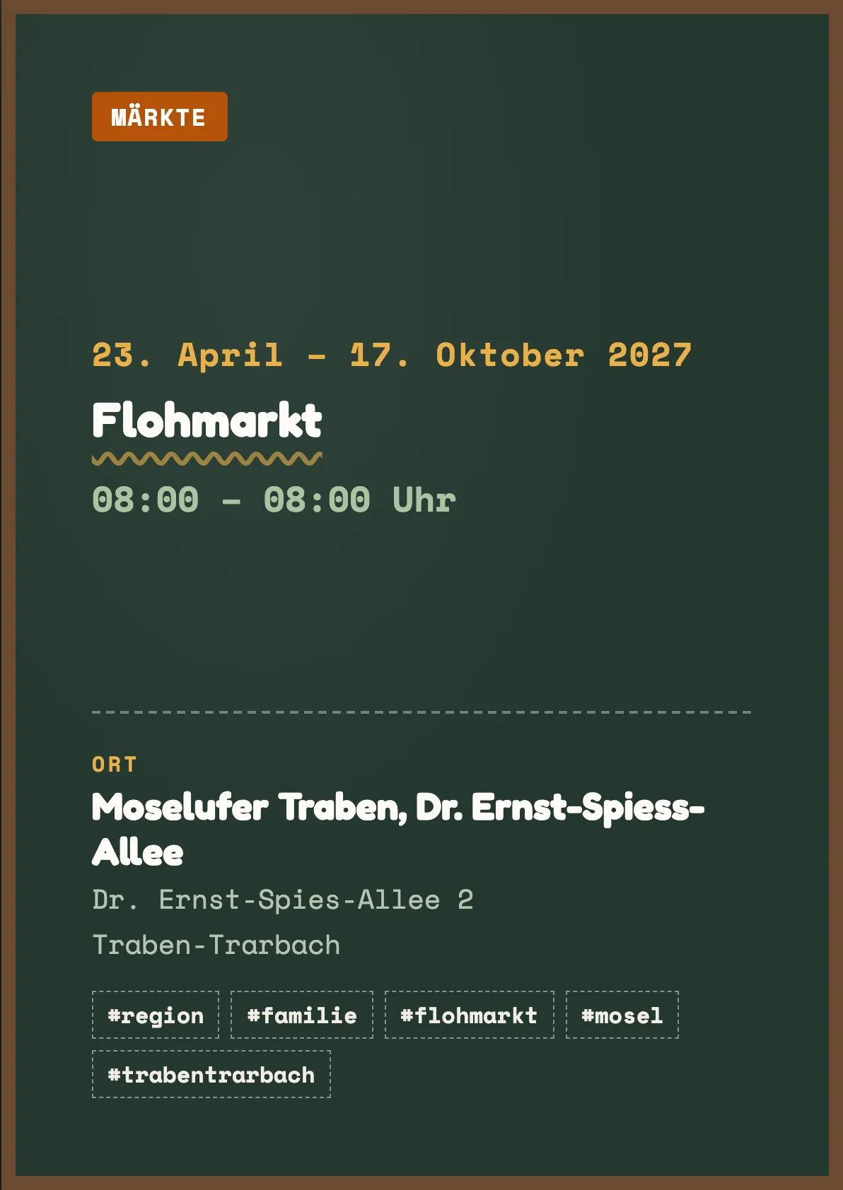 Veranstaltungsflyer