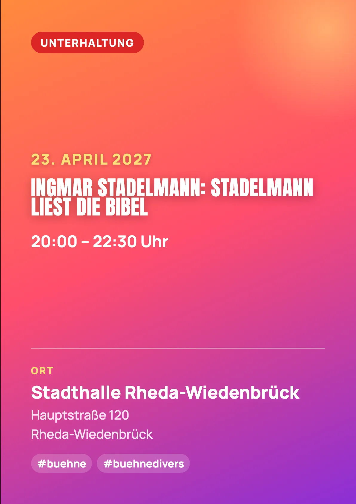 Veranstaltungsflyer