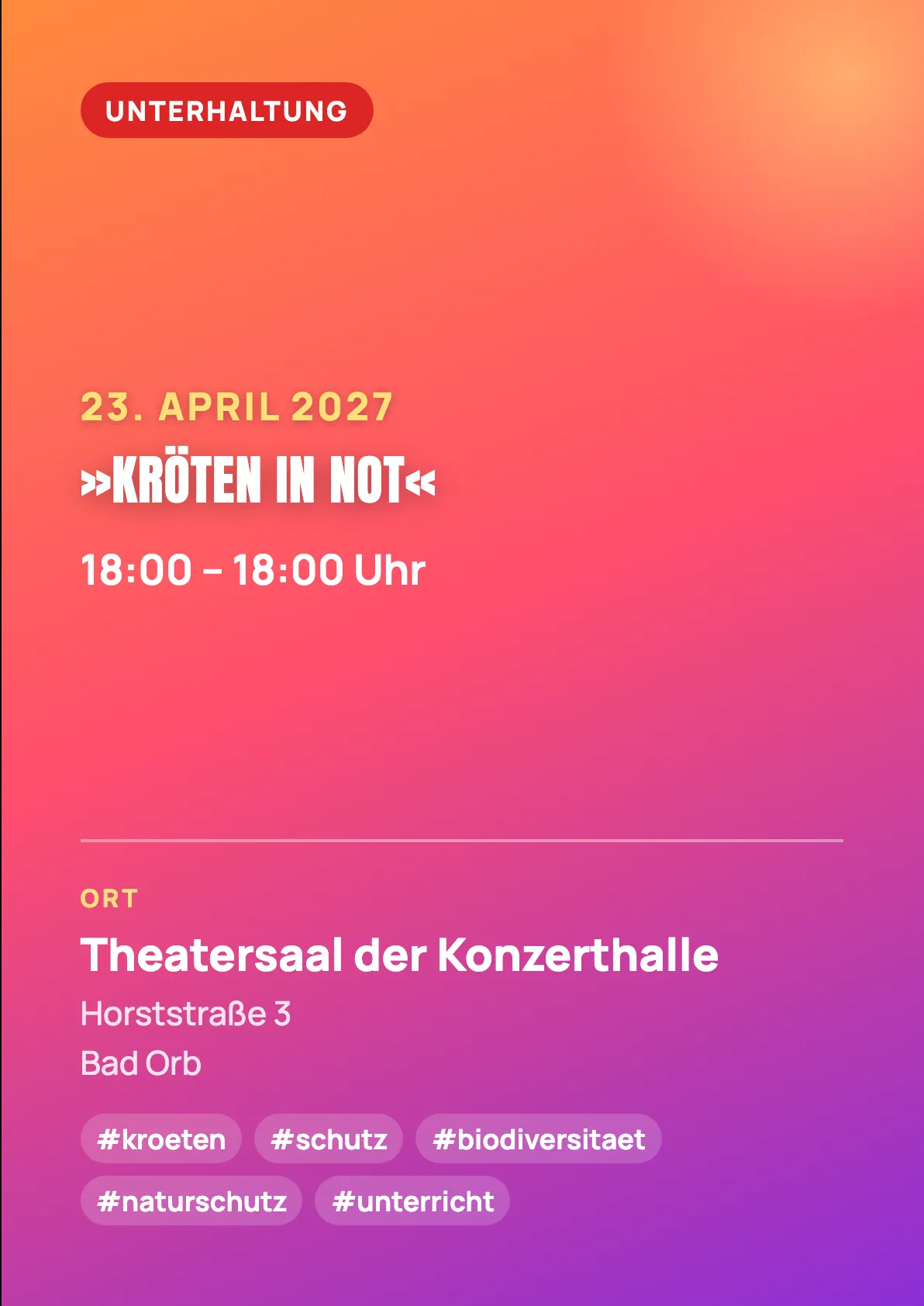 Veranstaltungsflyer