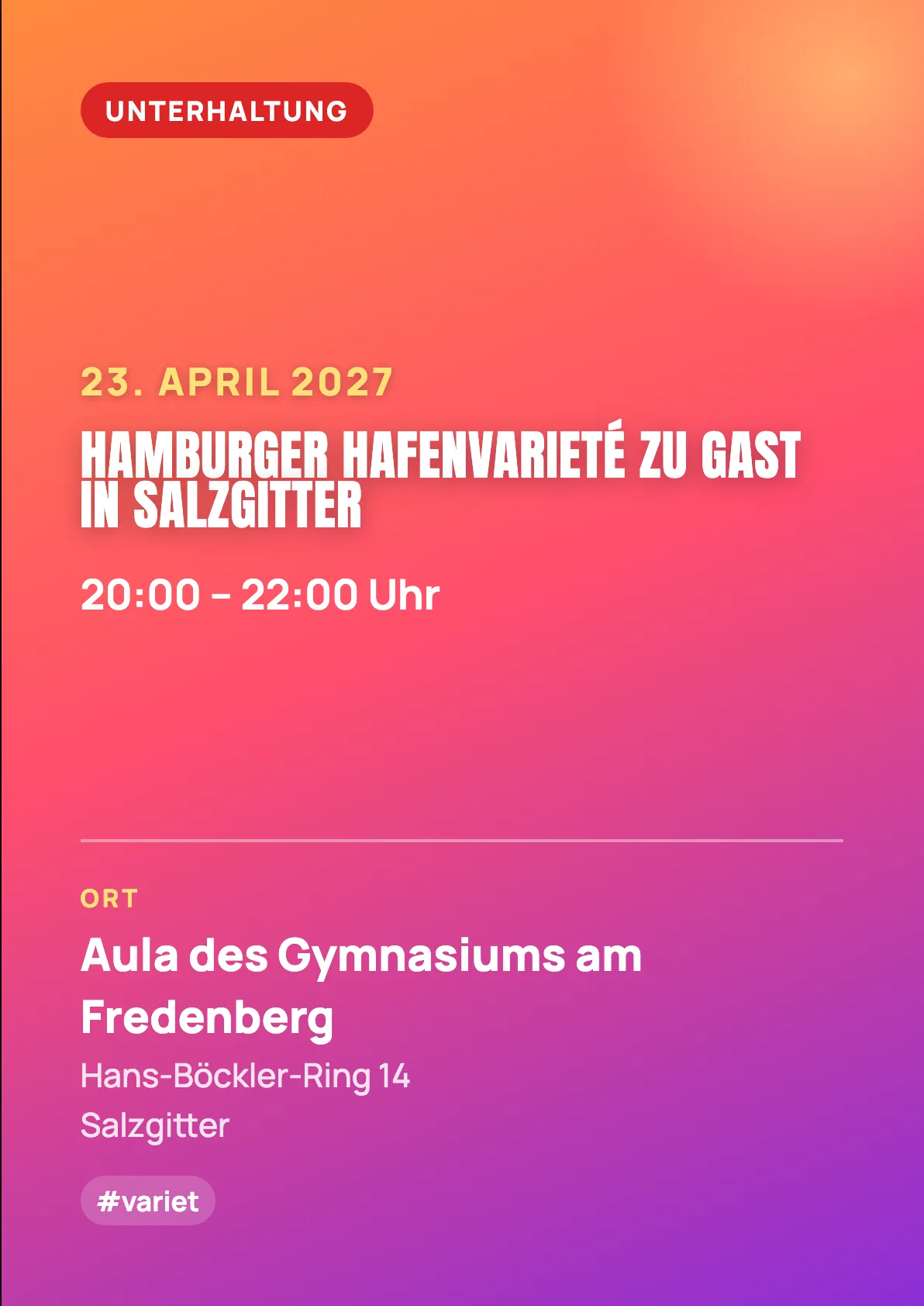 Veranstaltungsflyer