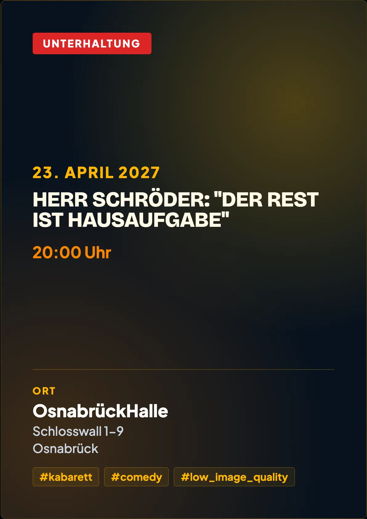 Veranstaltungsflyer