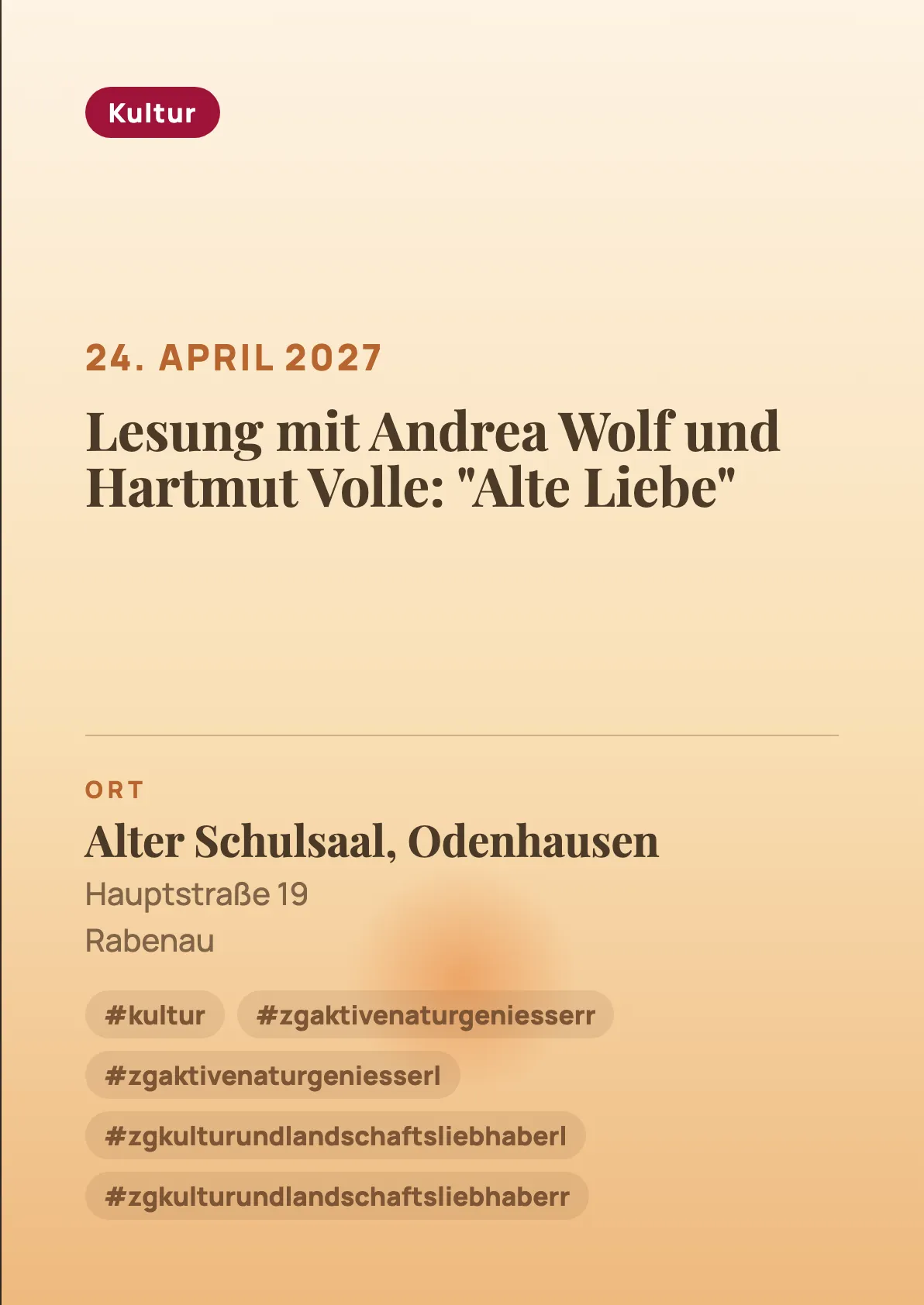 Veranstaltungsflyer