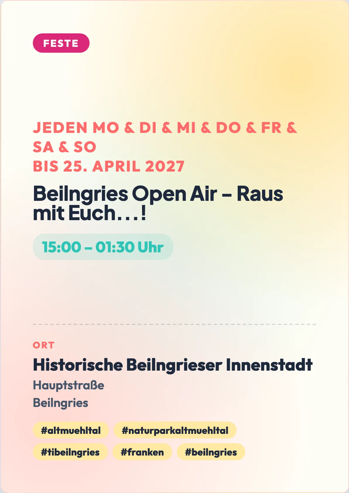 Veranstaltungsflyer