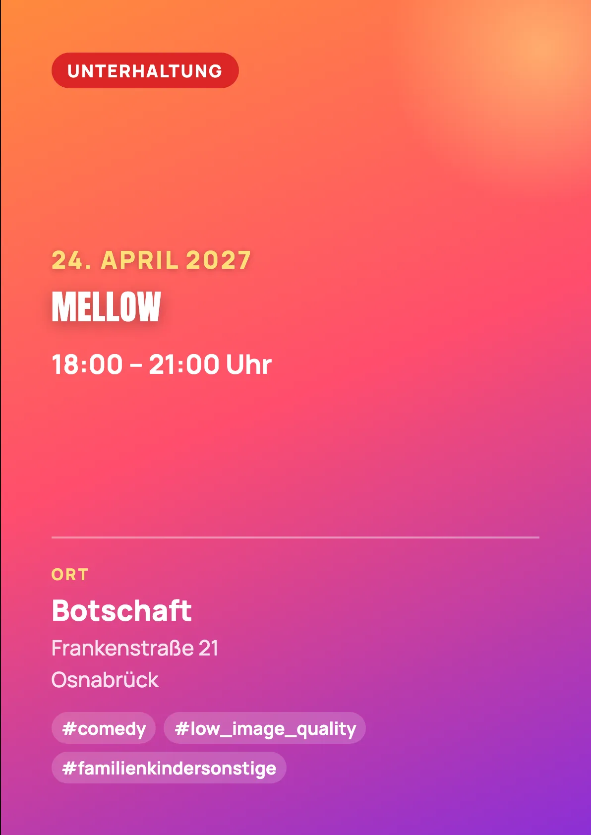 Veranstaltungsflyer