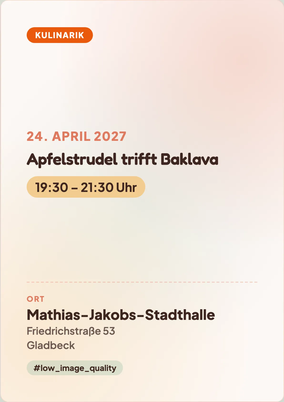 Veranstaltungsflyer