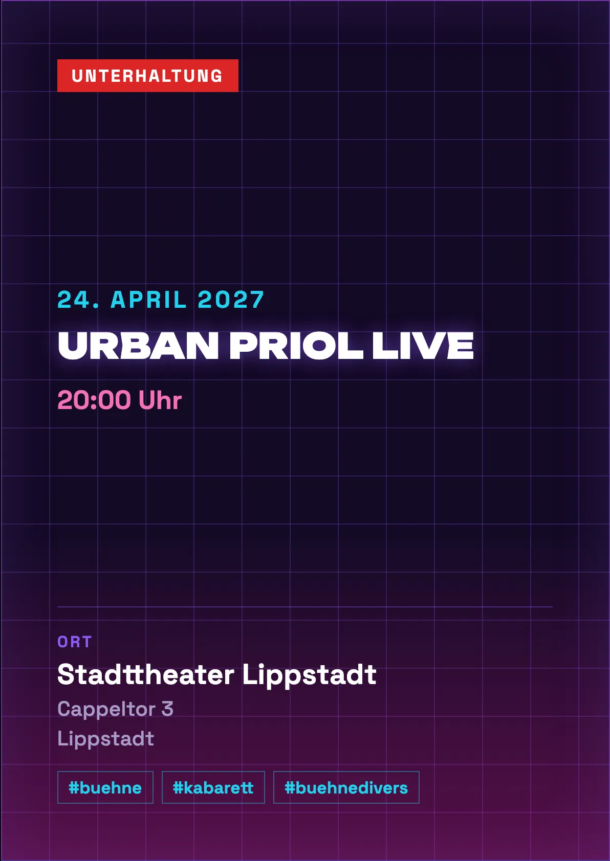 Veranstaltungsflyer