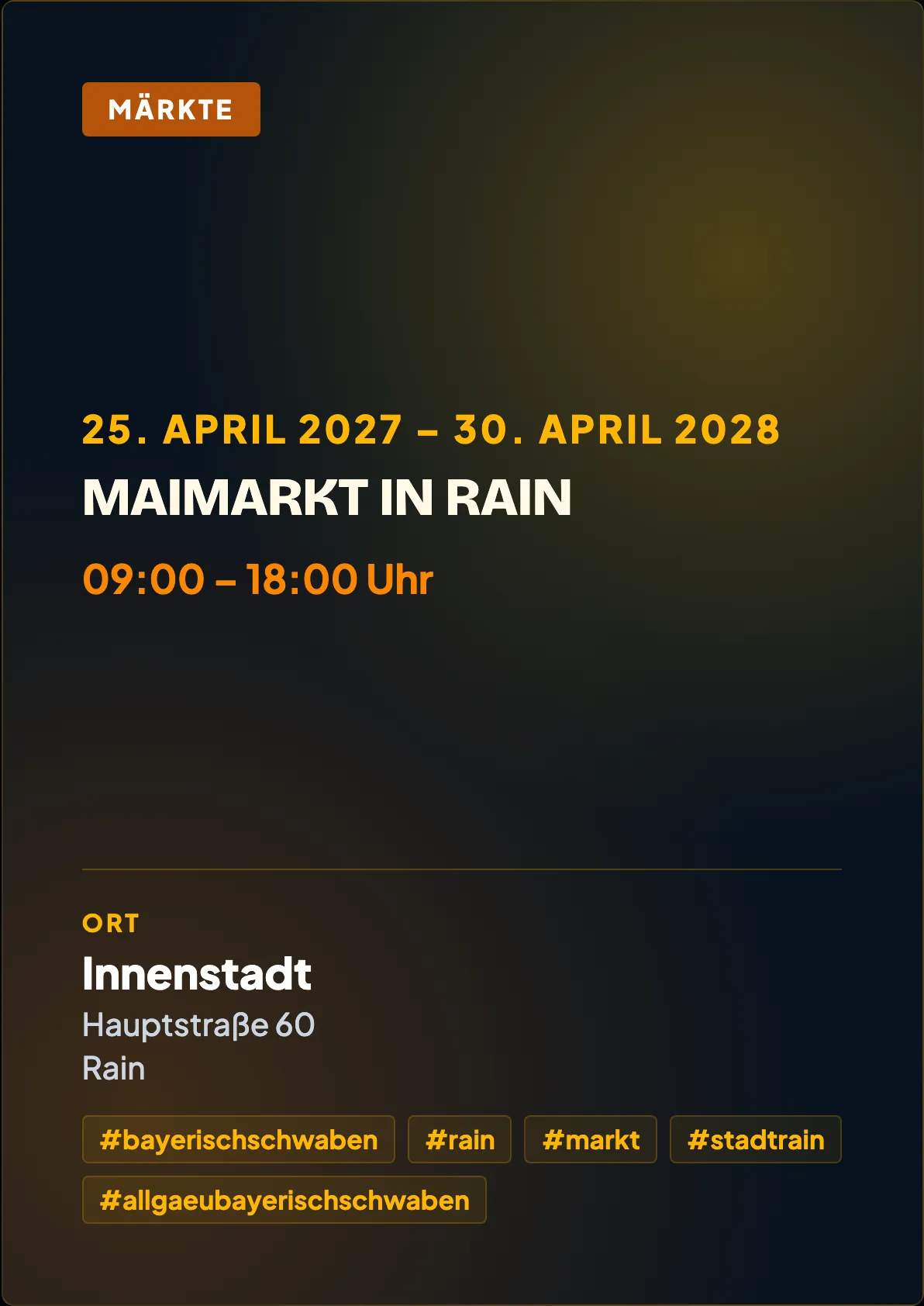 Veranstaltungsflyer