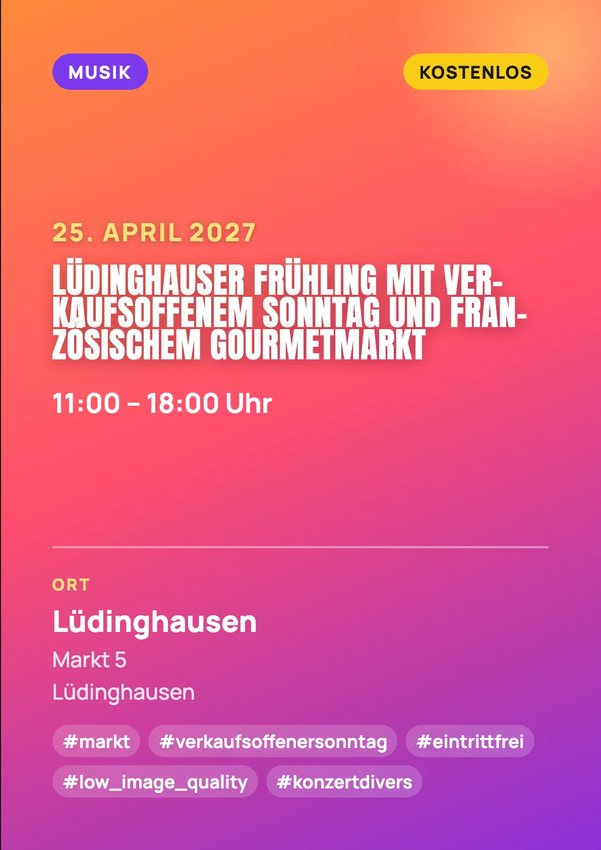 Veranstaltungsflyer