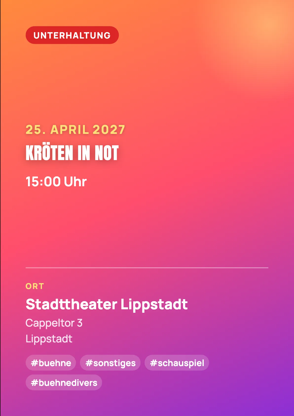 Veranstaltungsflyer