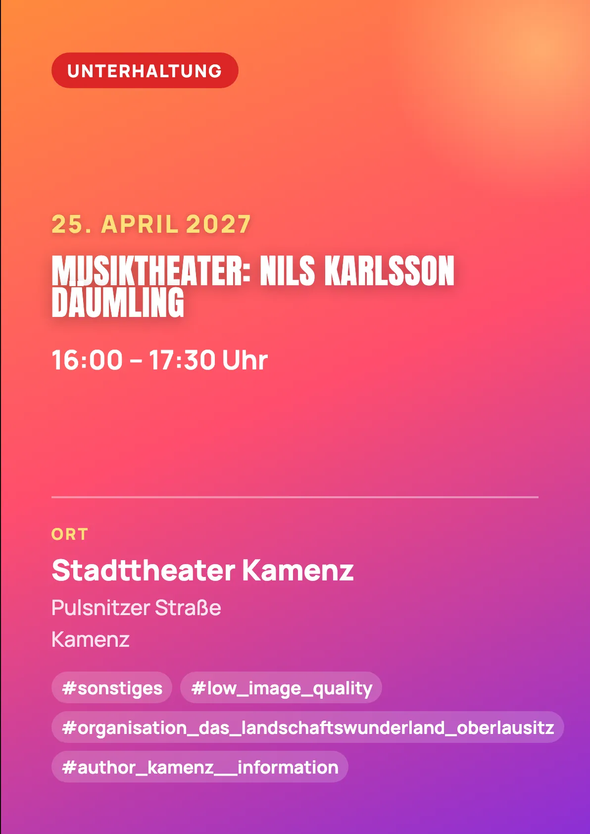 Veranstaltungsflyer