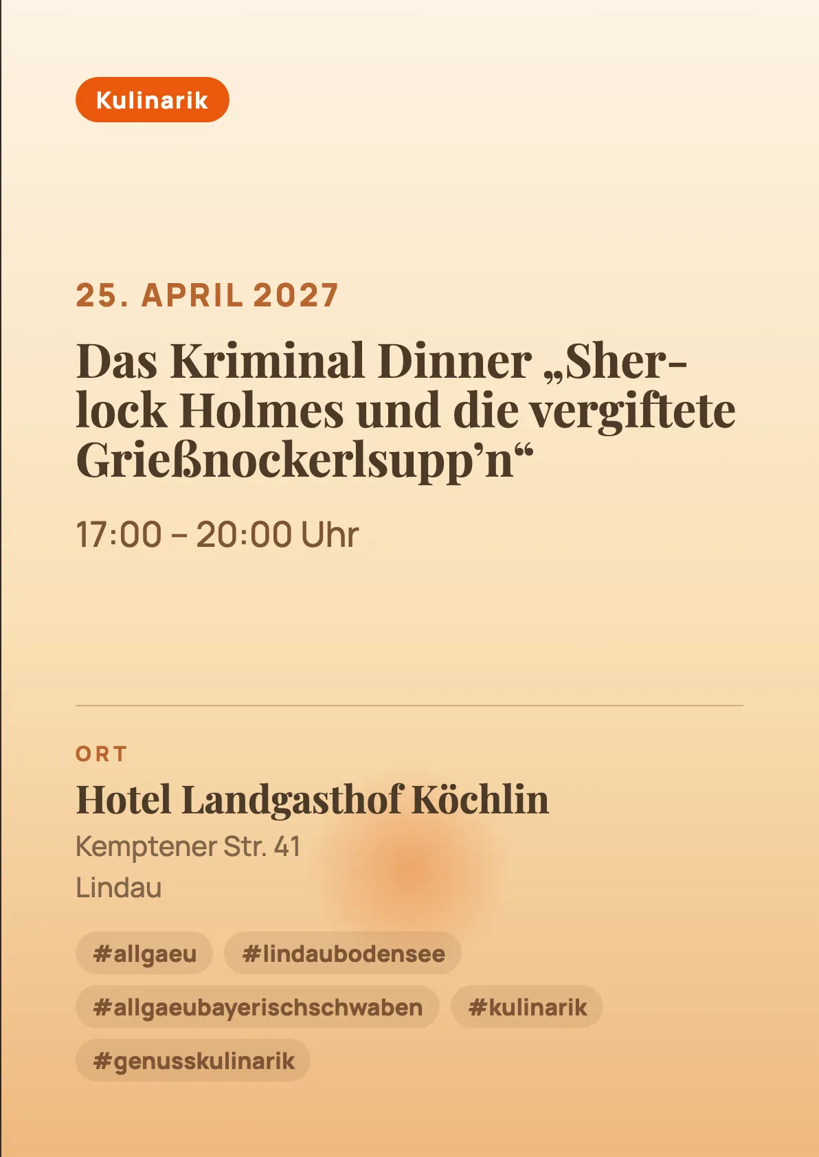 Veranstaltungsflyer
