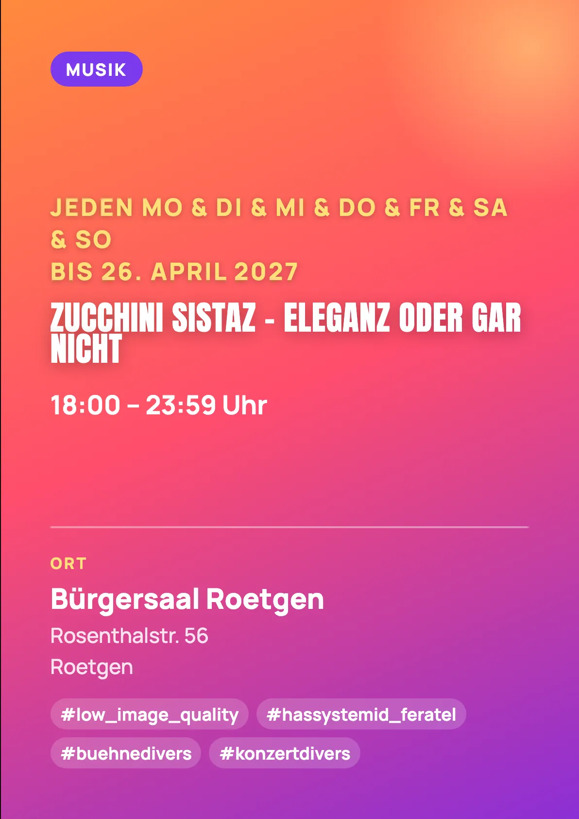 Veranstaltungsflyer
