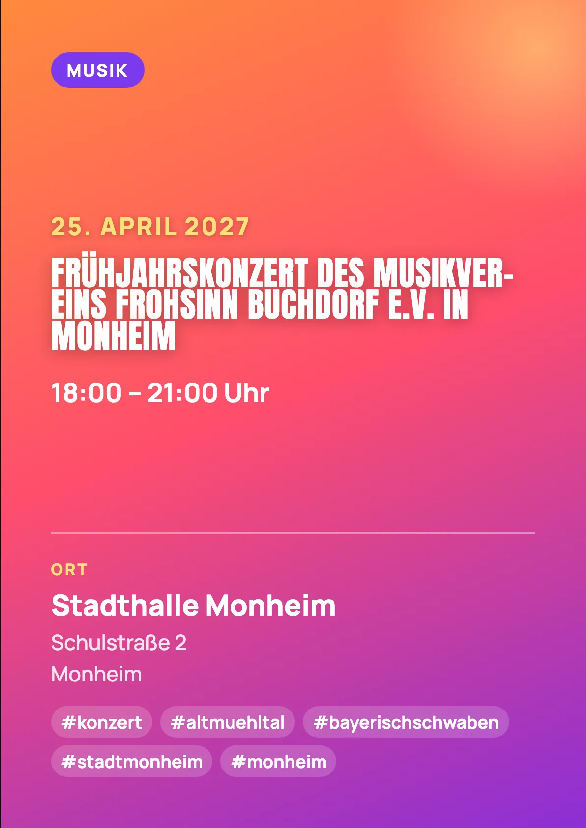 Veranstaltungsflyer