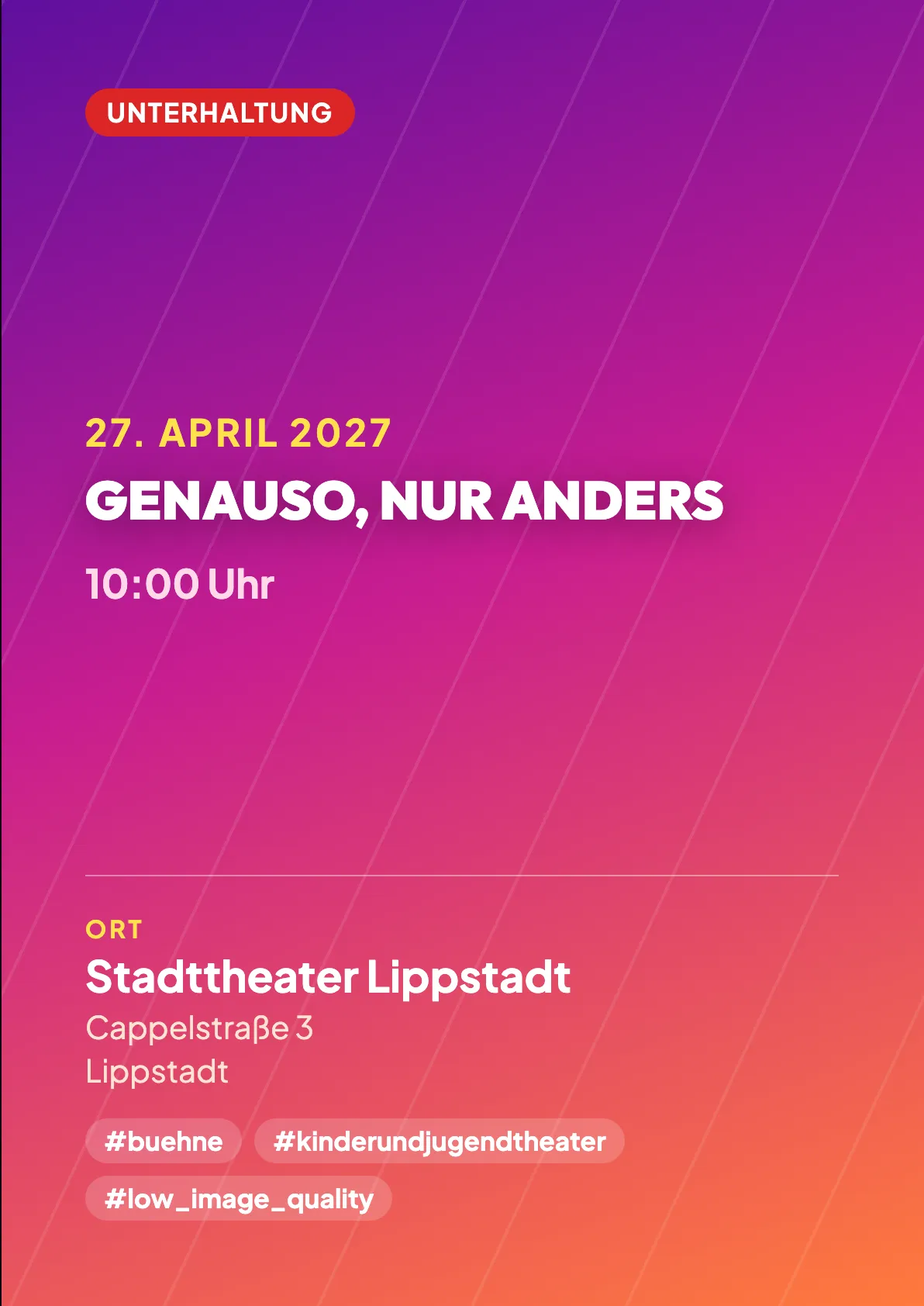 Veranstaltungsflyer