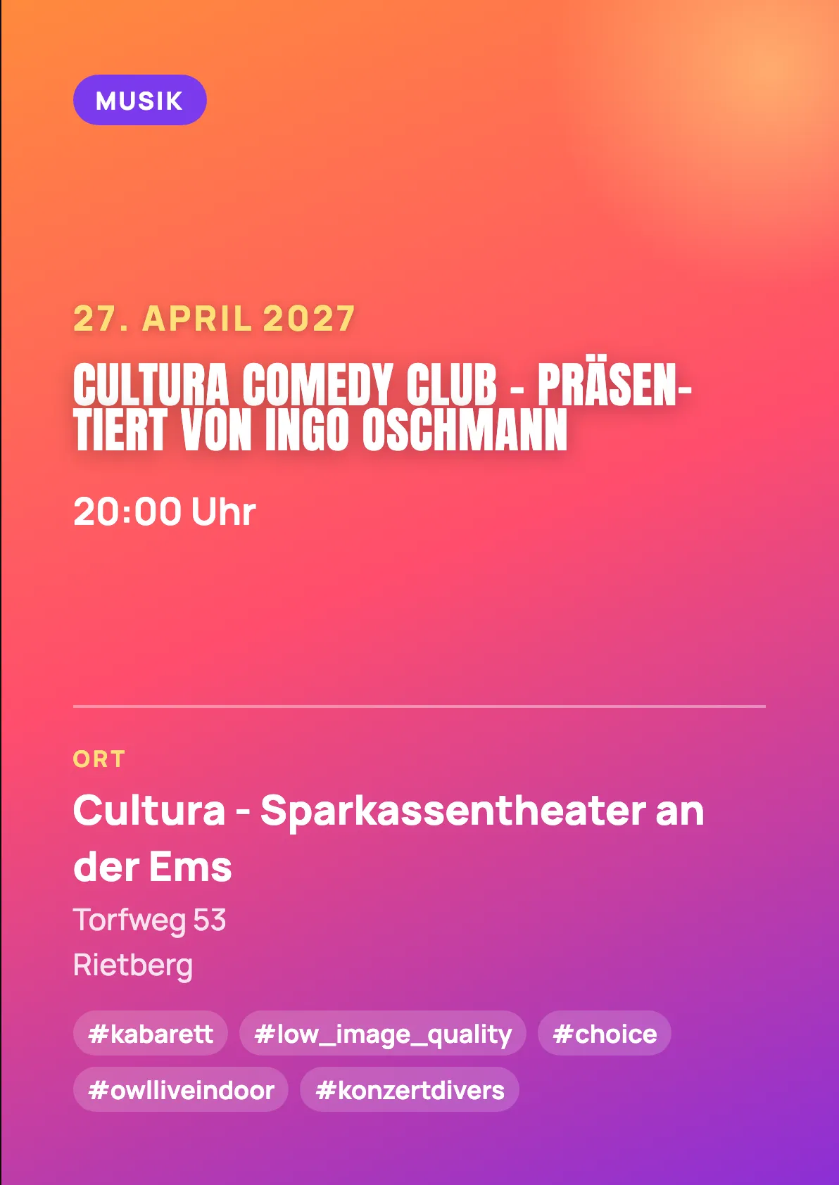 Veranstaltungsflyer