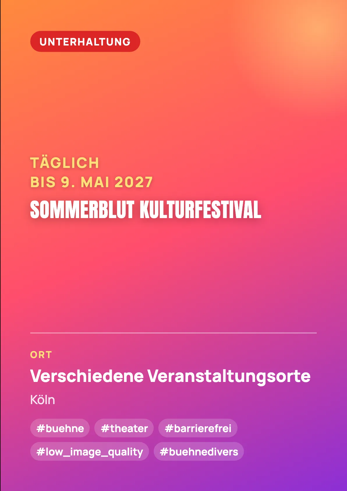 Veranstaltungsflyer
