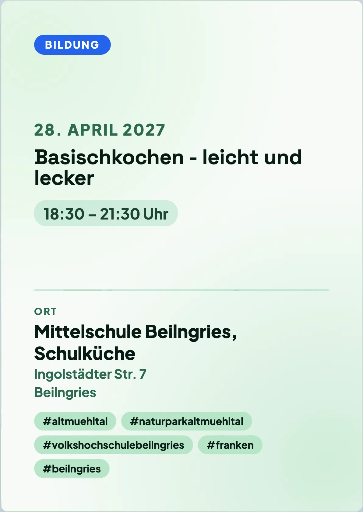 Veranstaltungsflyer
