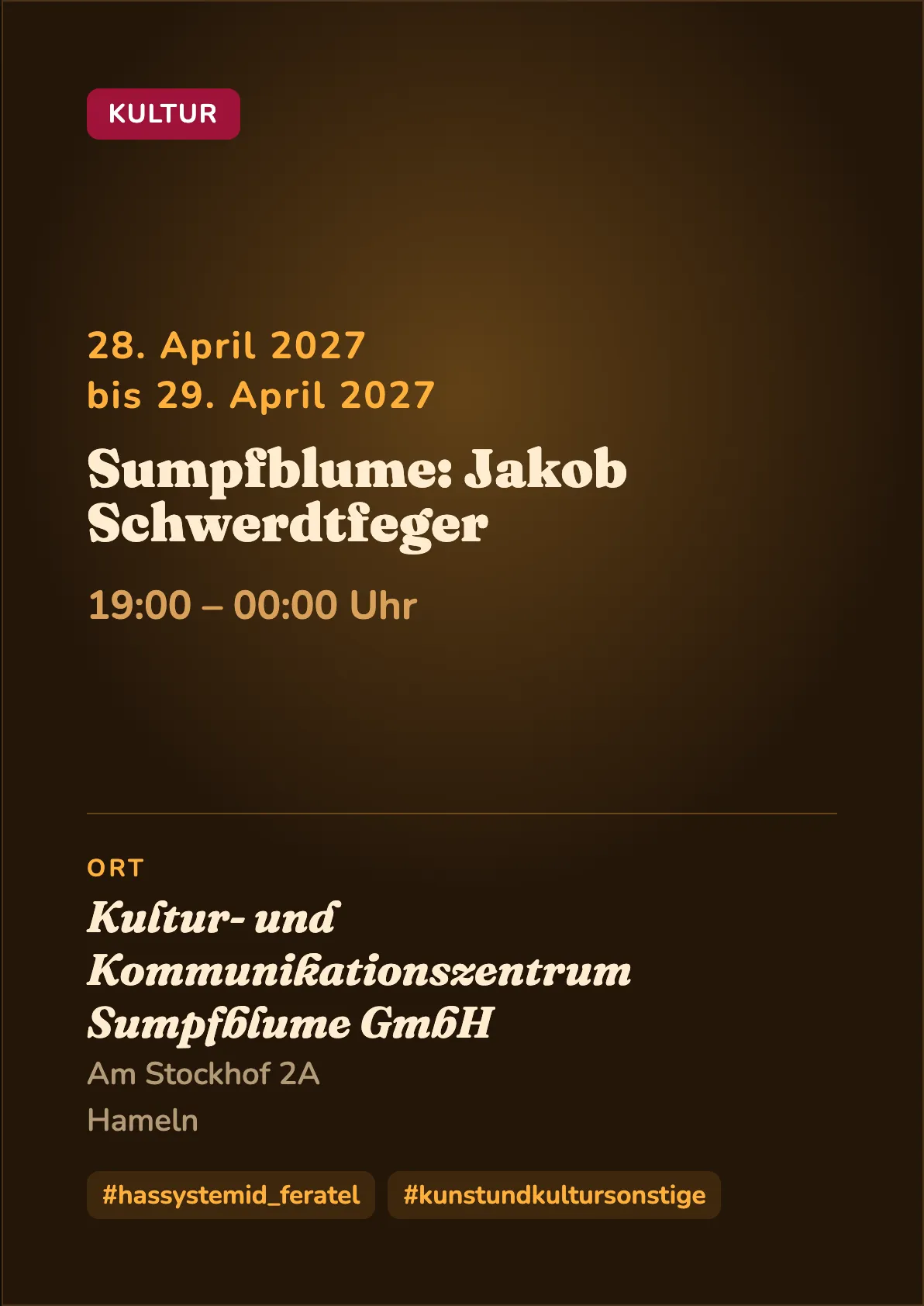 Veranstaltungsflyer