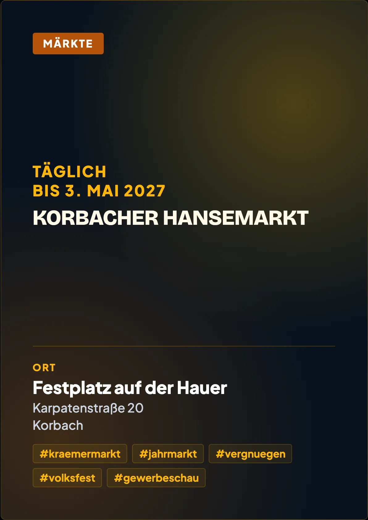 Veranstaltungsflyer