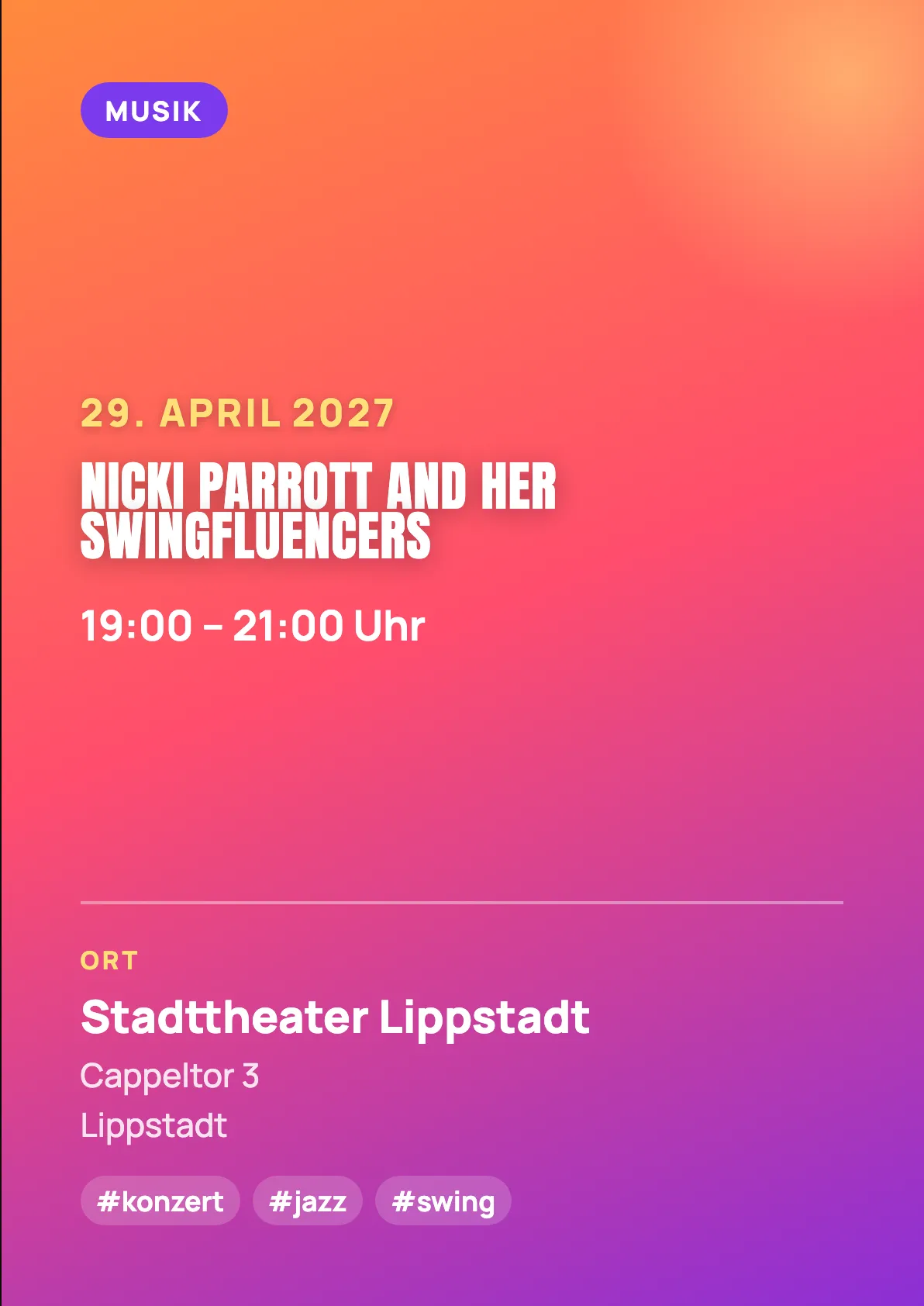 Veranstaltungsflyer