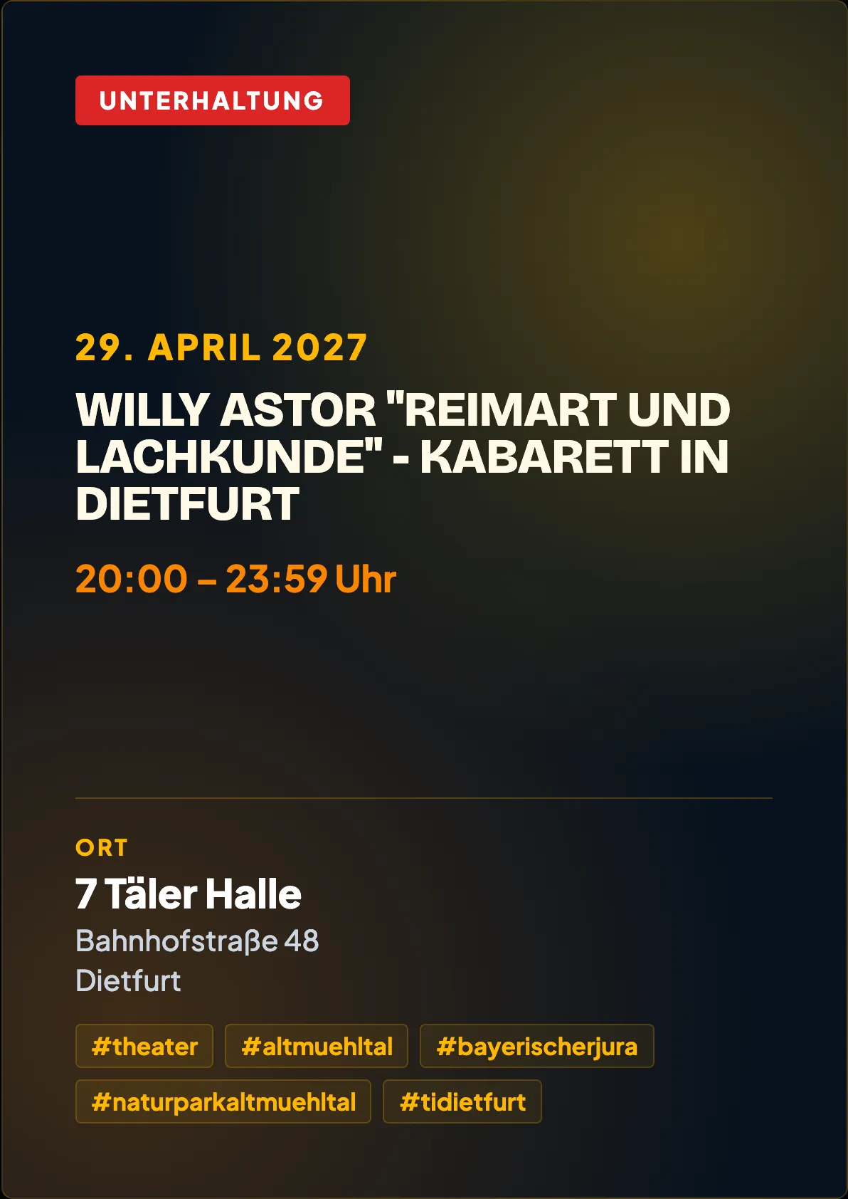 Veranstaltungsflyer