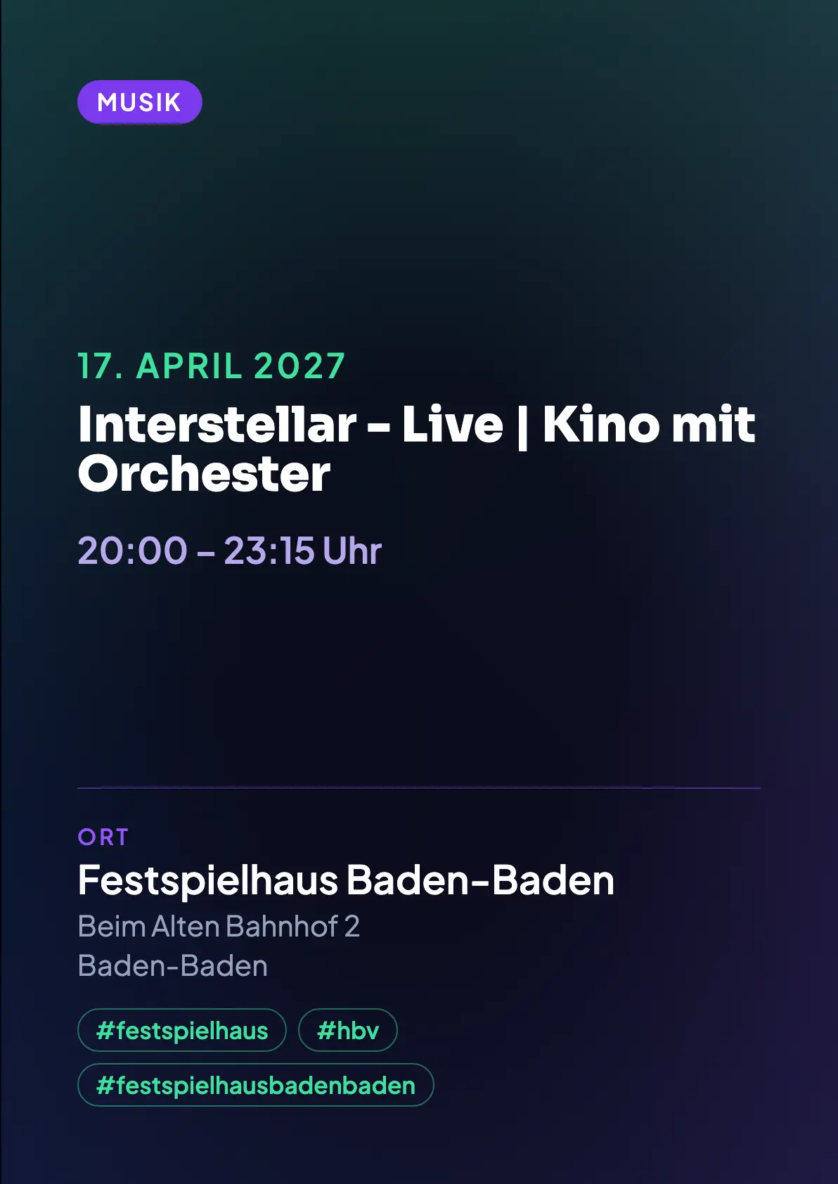 Veranstaltungsflyer