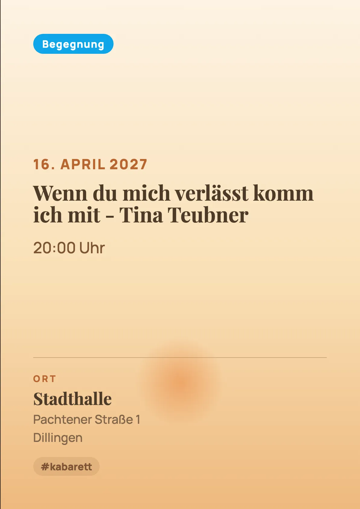 Veranstaltungsflyer