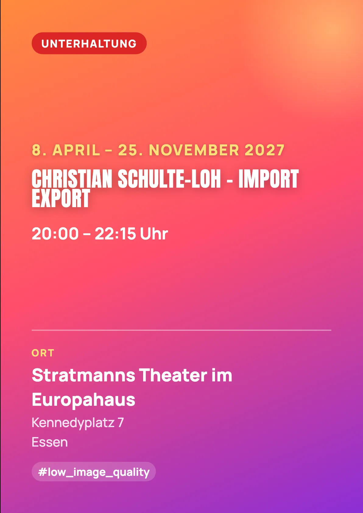Veranstaltungsflyer