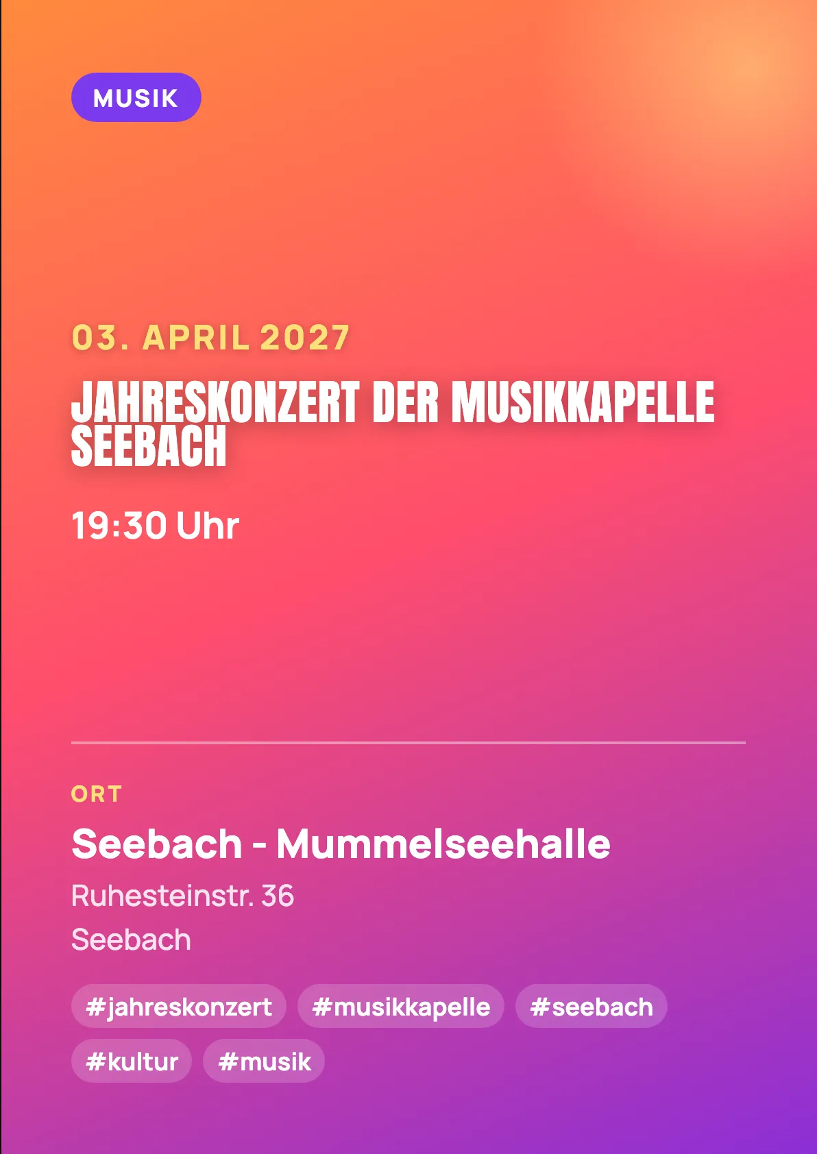 Veranstaltungsflyer