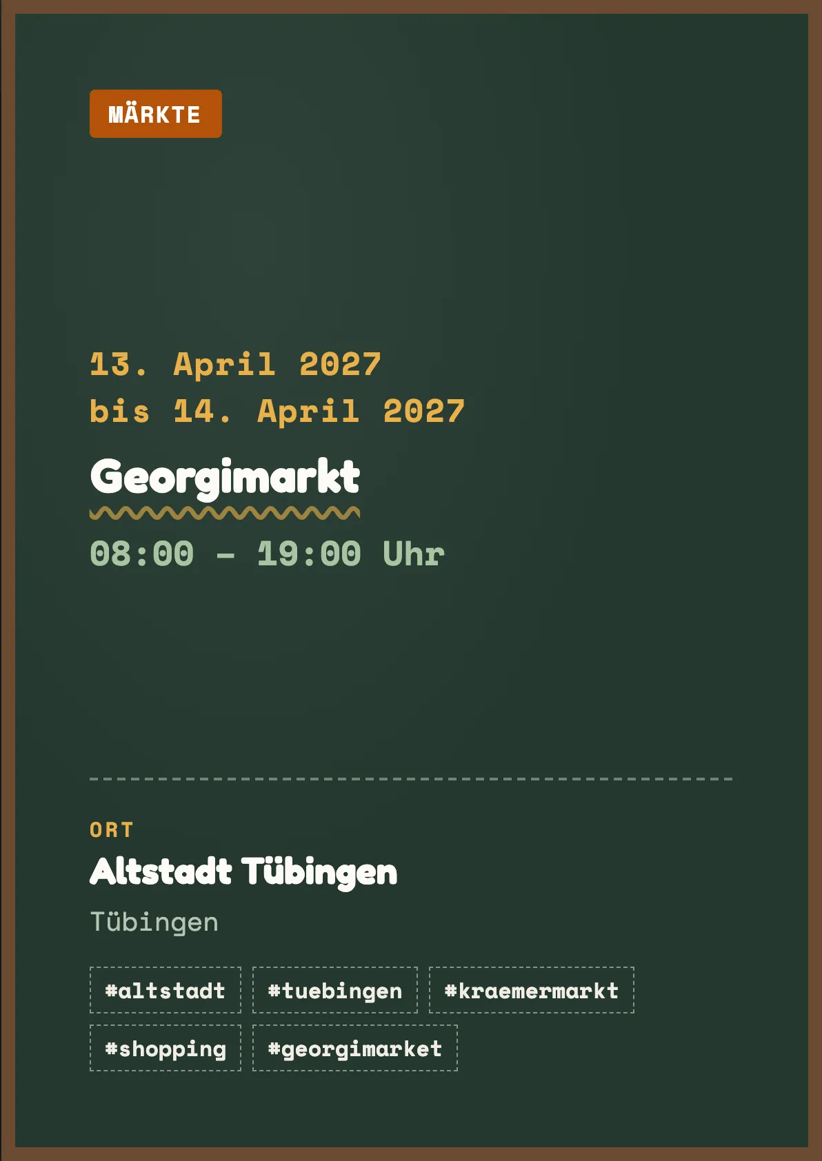 Veranstaltungsflyer