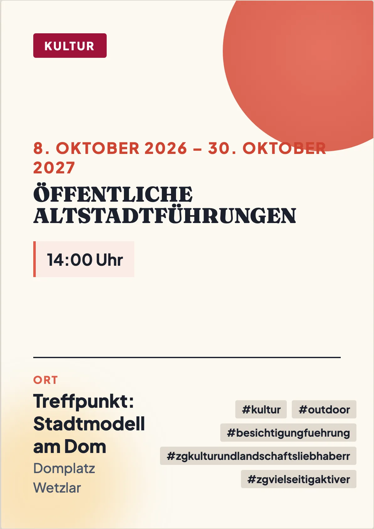 Veranstaltungsflyer