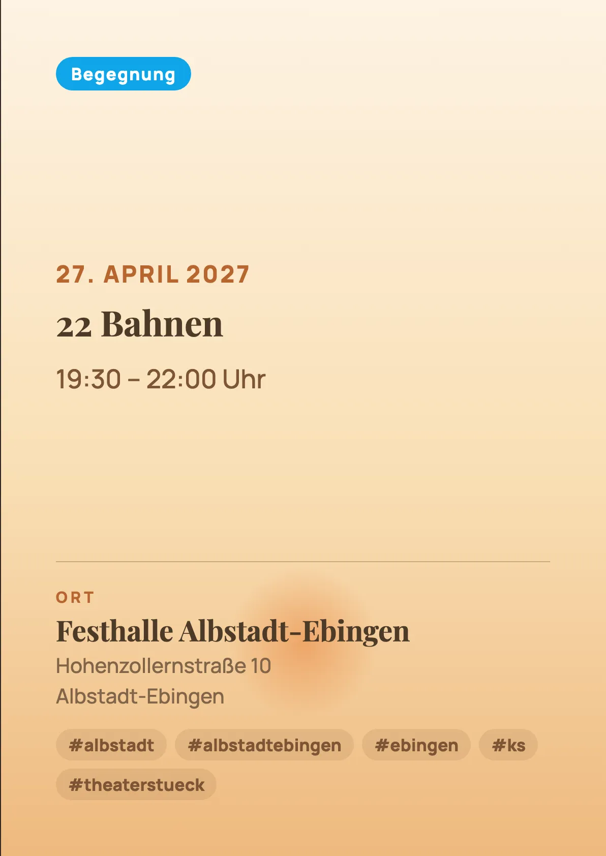 Veranstaltungsflyer