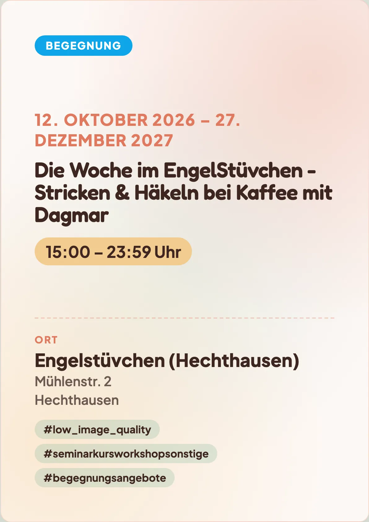 Veranstaltungsflyer