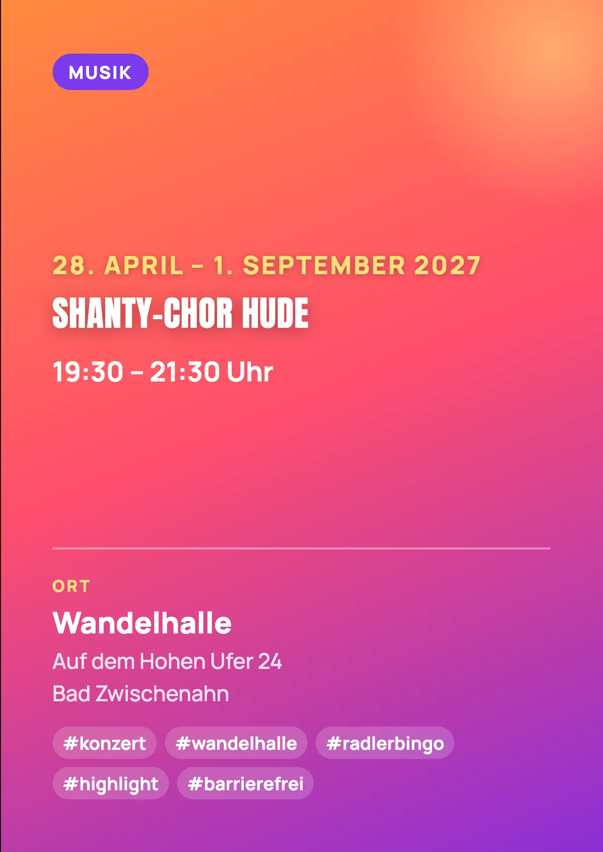 Veranstaltungsflyer