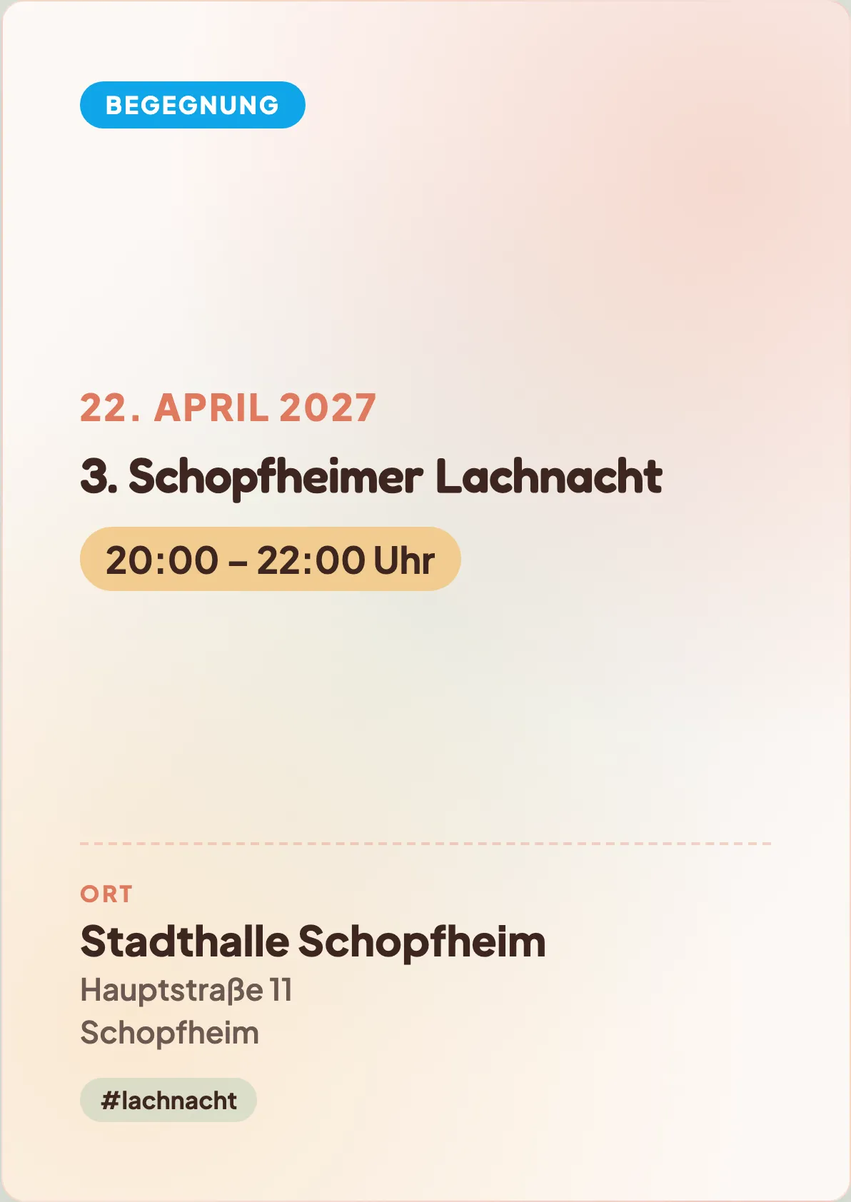 Veranstaltungsflyer