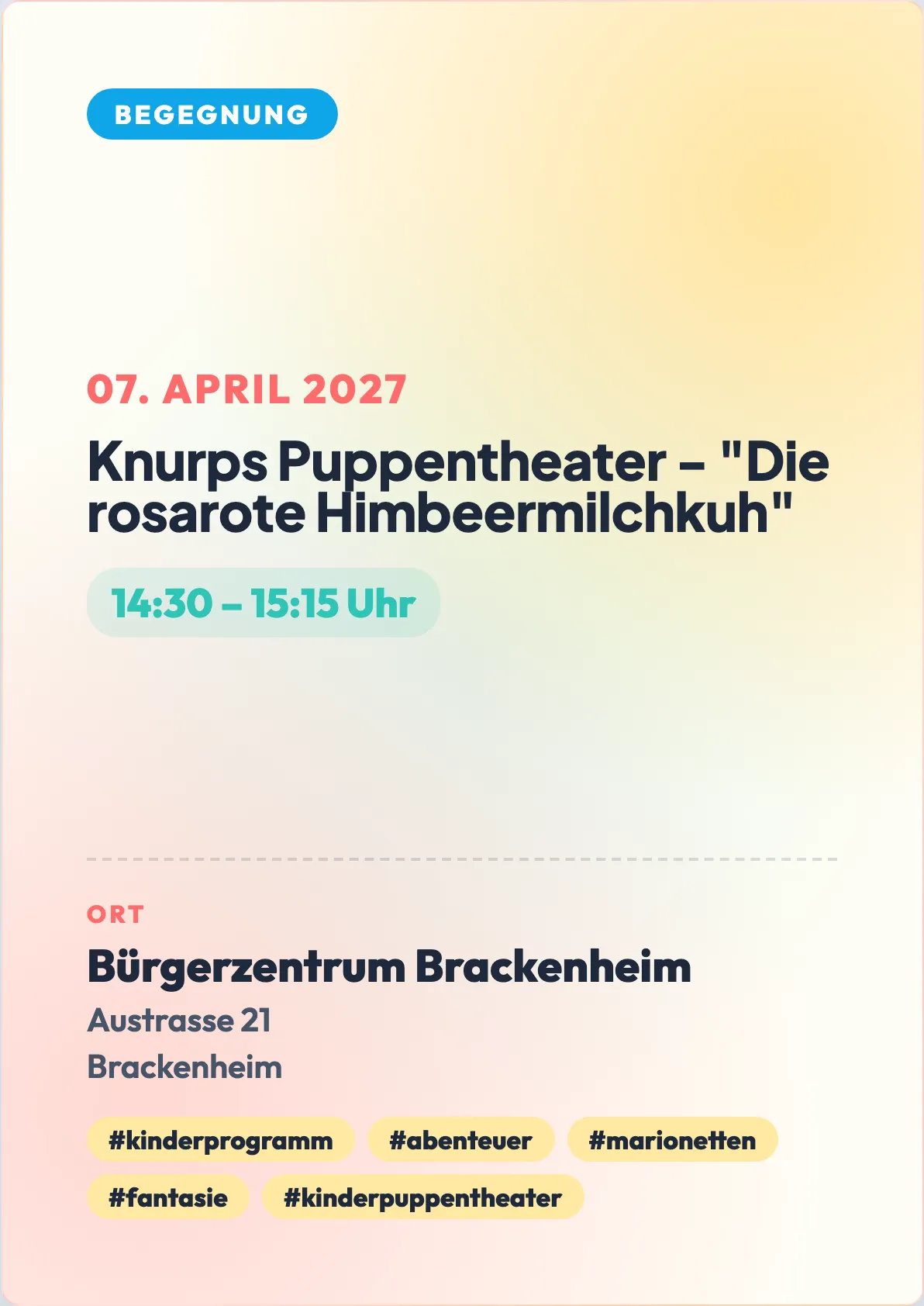 Veranstaltungsflyer