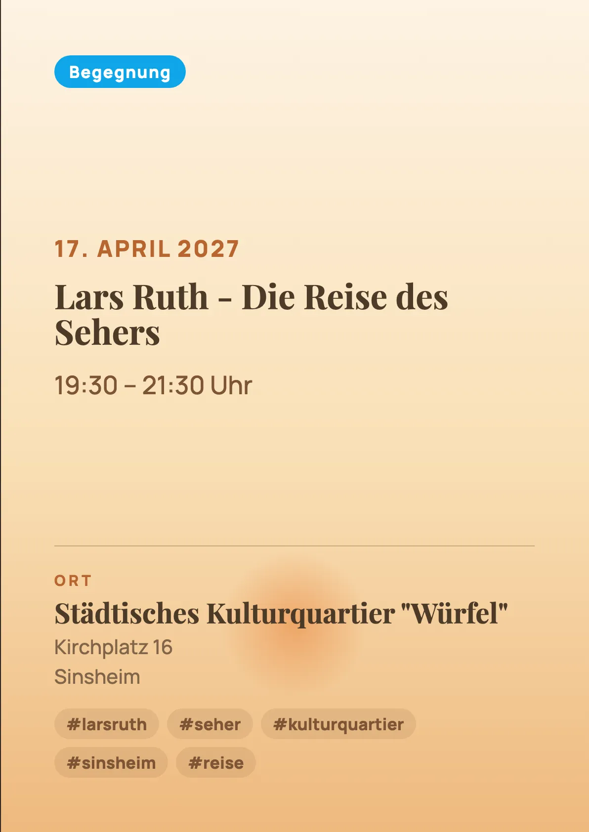 Veranstaltungsflyer