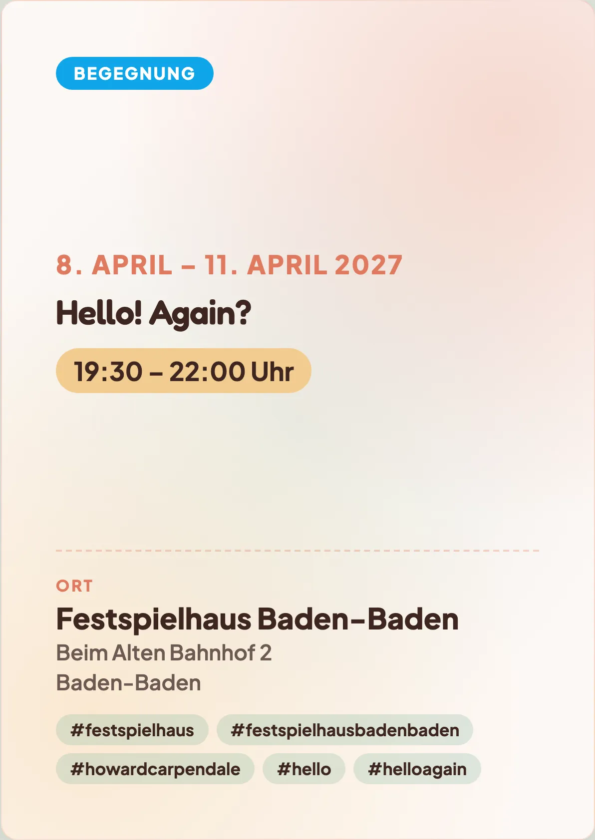 Veranstaltungsflyer