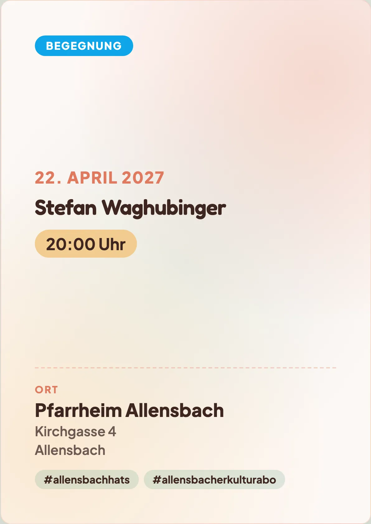 Veranstaltungsflyer