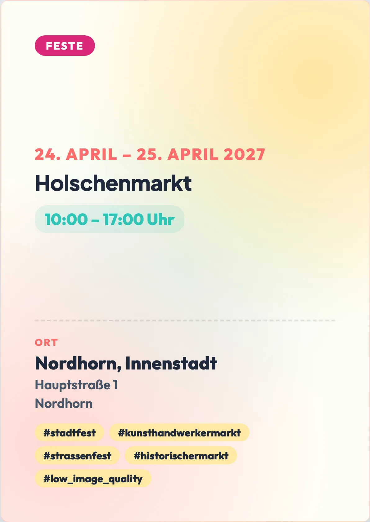 Veranstaltungsflyer