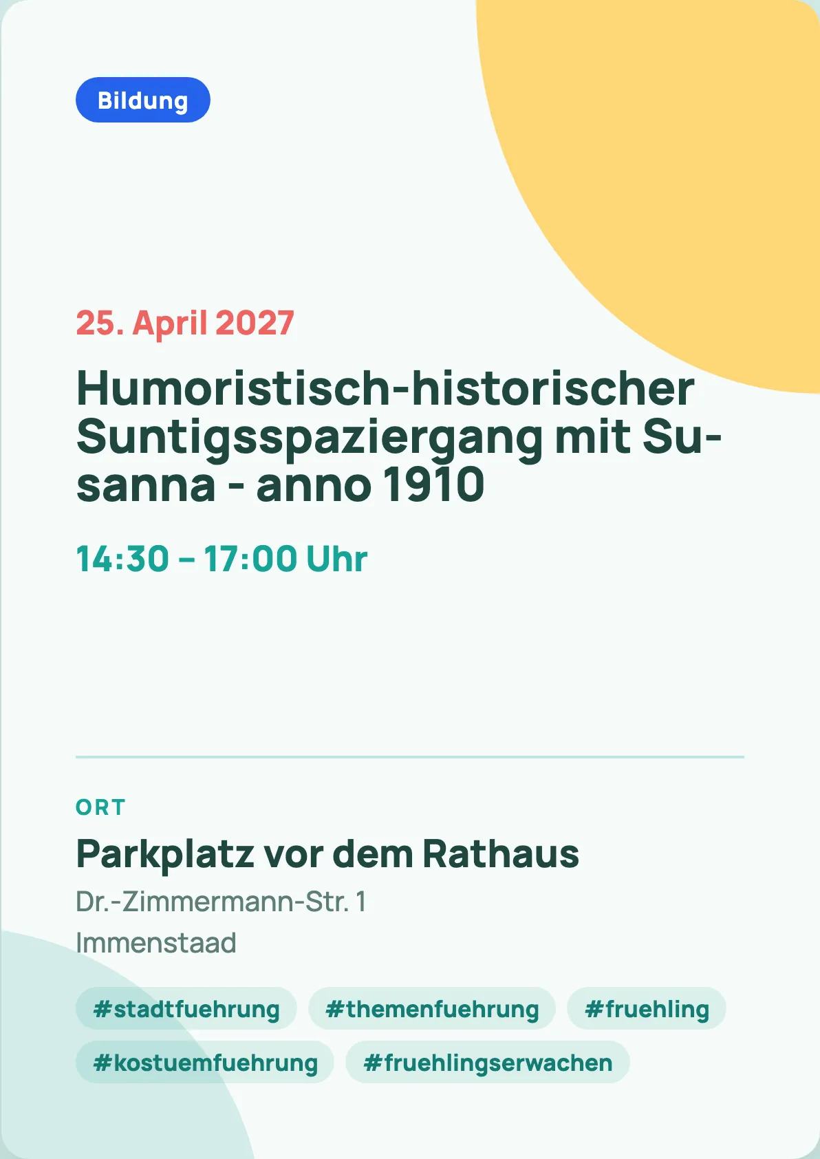 Veranstaltungsflyer