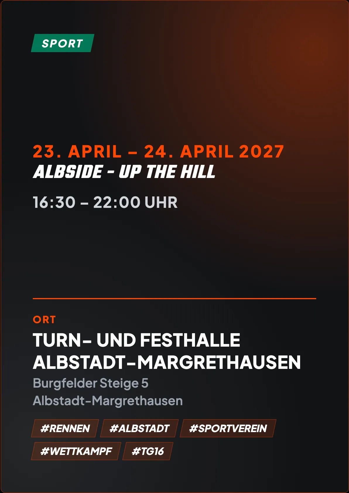 Veranstaltungsflyer