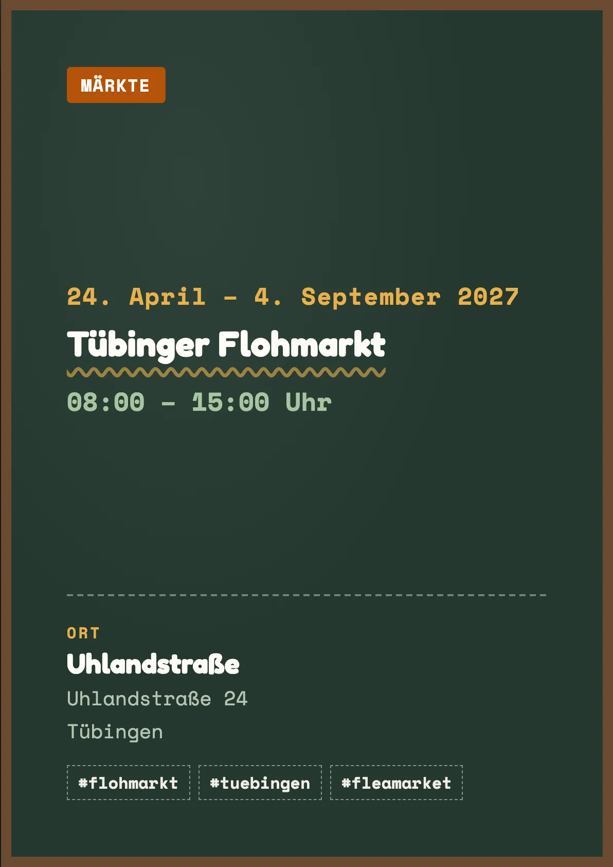 Veranstaltungsflyer